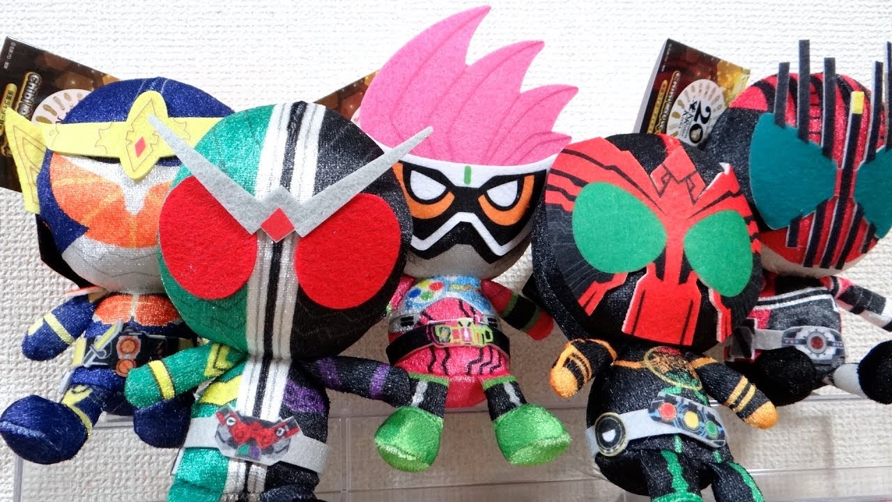 All the 2008 Kamen Riders are now available as chibi plushies