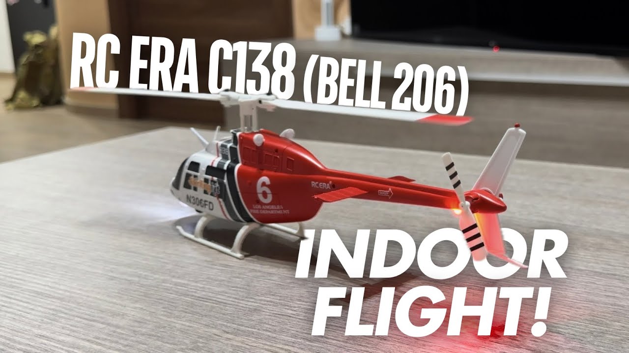 RC ERA C138 (Bell 206) 1/48 6CH RTF R/C Heli🚁 [RED] - Unboxing