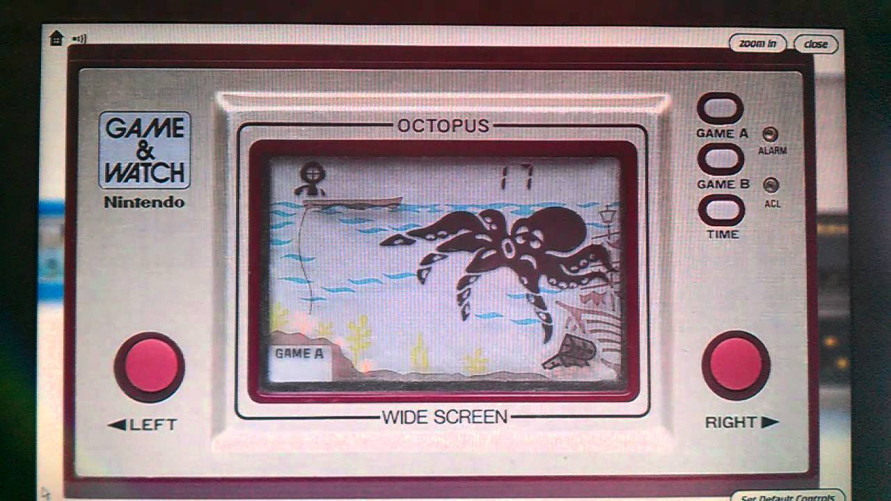 LCD Games: Octopus Nintendo Game & Watch - YouTube