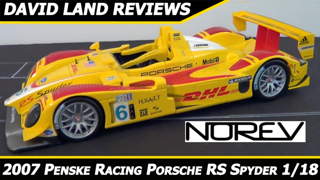 2007 Norev ALMS Penske Racing DHL Porsche RS Spyder 1/18 Utah GP