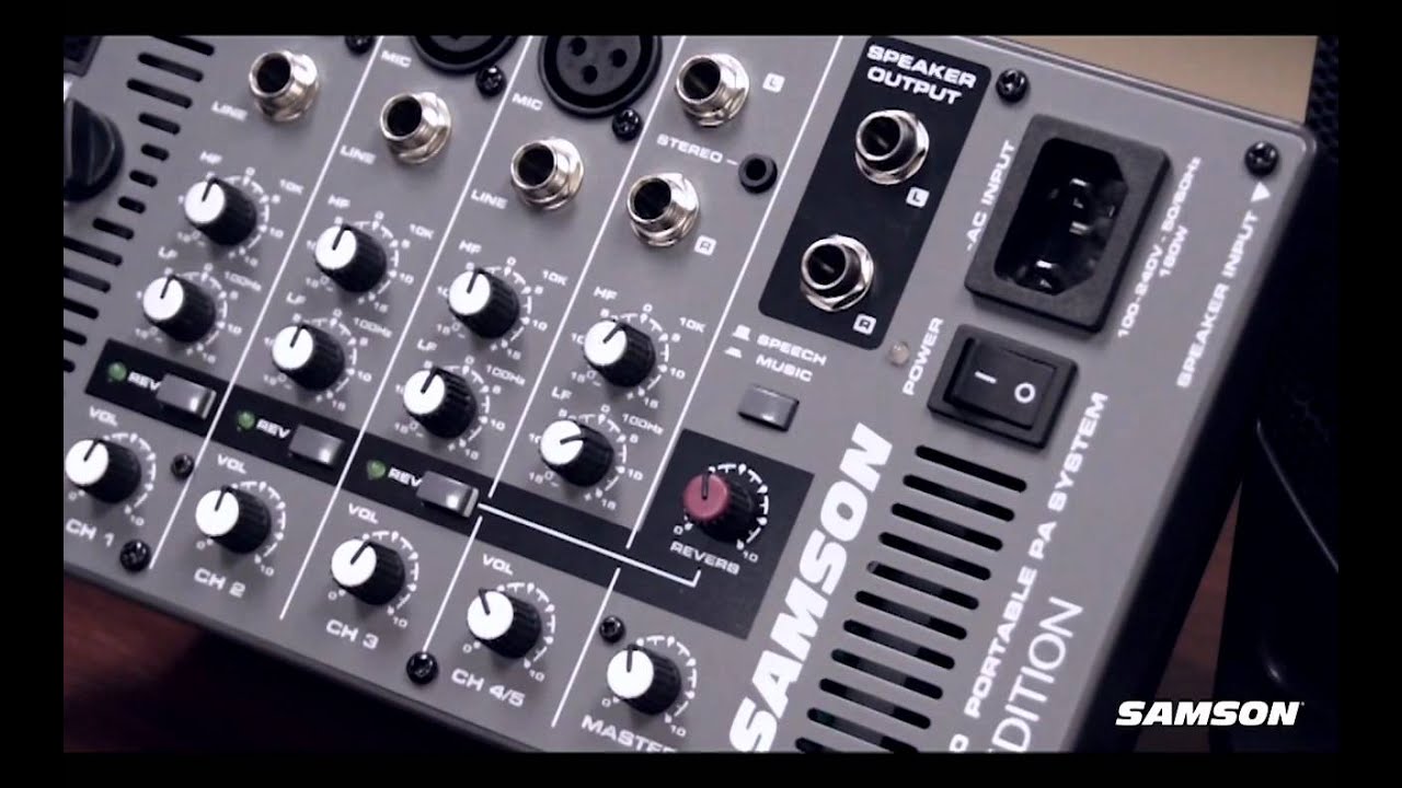 Samson Expedition XP150 - Portable PA - YouTube