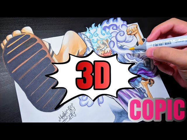 ワンピース】ルフィ ギア5描いてみた┃ニカ描き方┃Drawing Monkey.D