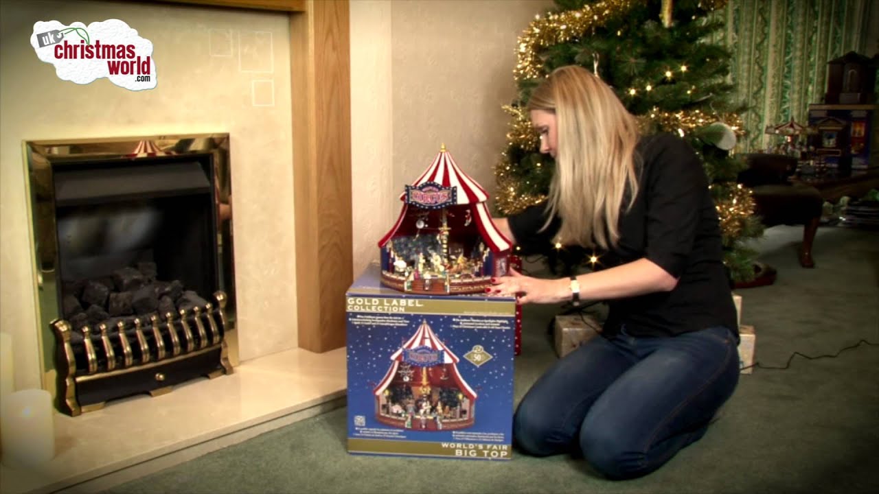 Mr Christmas Gold Label World's Fair Circus Big Top - YouTube