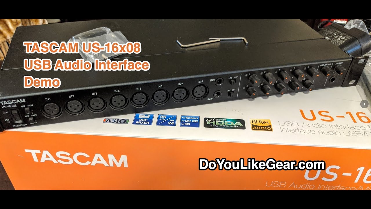 TASCAM US-16x08 USB Audio Interface Overview - YouTube