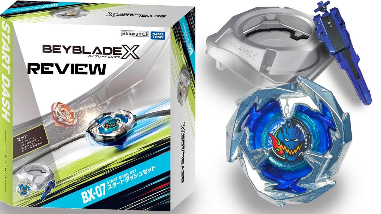 STRING LAUNCHER!!! NEW BEYBLADE X Start Dash Set BX-07 Unboxing