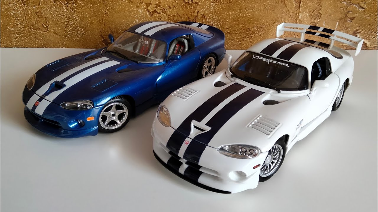Dodge viper GTS GT2 Maisto 1:18 Обзор - YouTube