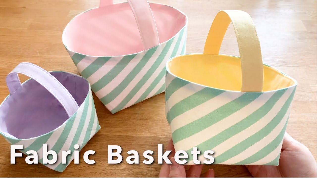 布バスケットの作り方 / DIY Fabric Baskets / Sewing Tutorial
