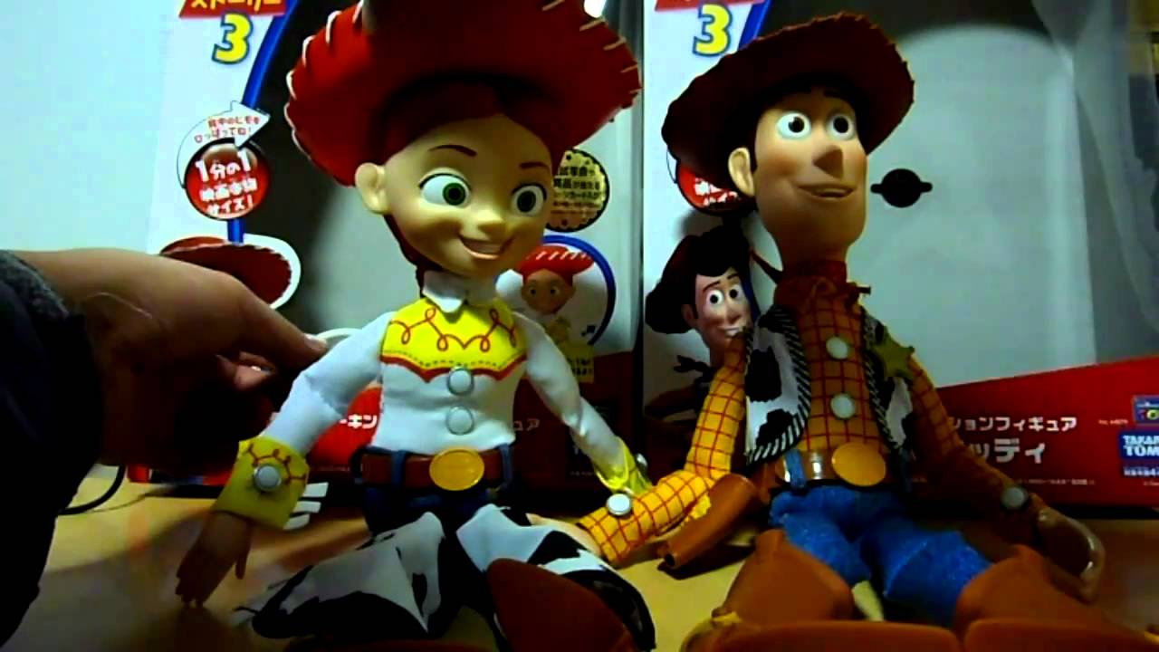 トーキングアクションフィギュア NEWウッディ＆ジェシー - YouTube