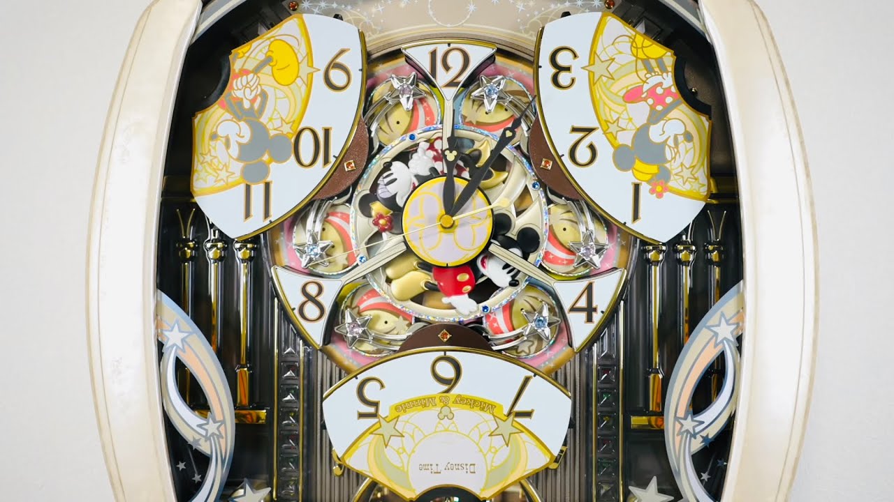 SEIKO Disney Time ディズニータイム FW563A からくり時計 - YouTube