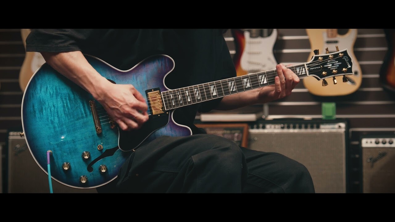GIBSON ES Supreme Blueberry Burst【S/N:222740116】 - YouTube
