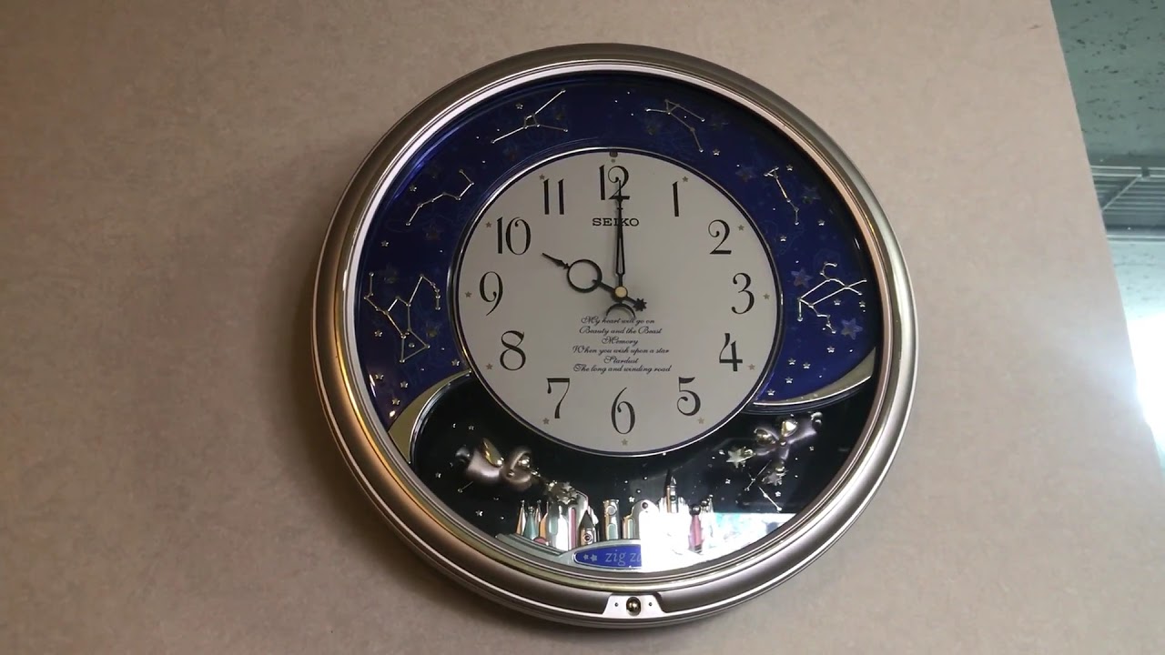 からくり時計 SEIKO zig zag AM620S - YouTube