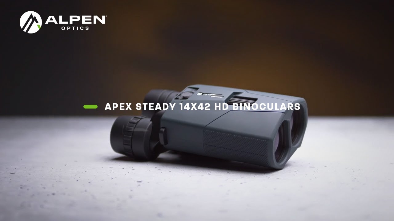 Alpen Apex Steady 14x42 HD Binoculars with Image Stabilization