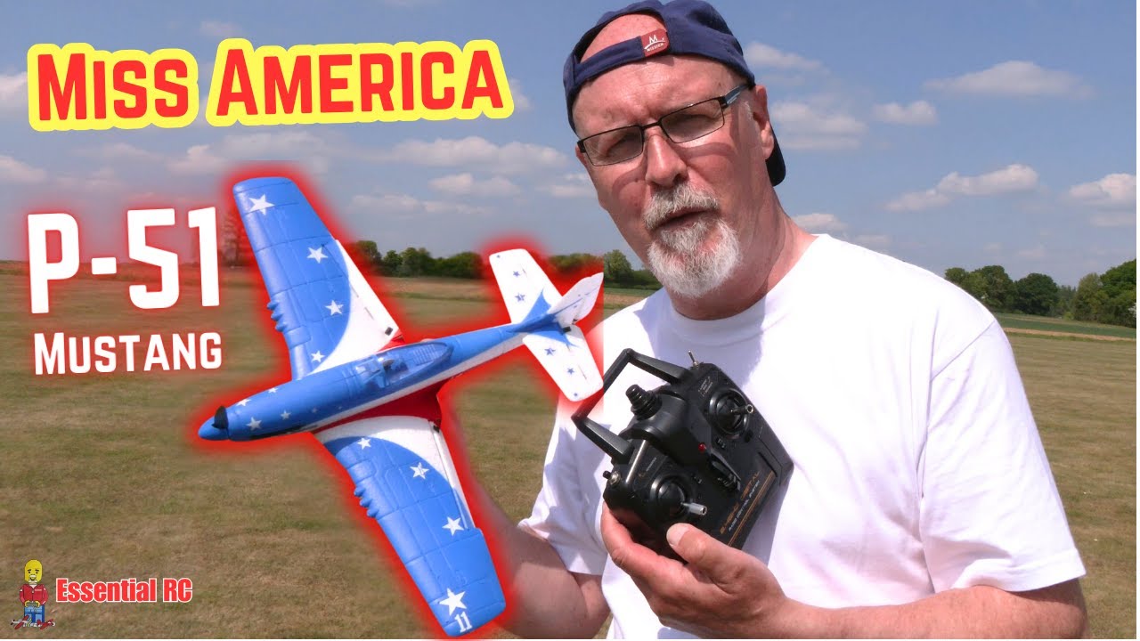 FLIGHT TEST ! EASY TO FLY Volantexrc Mini Mustang P-51D Miss