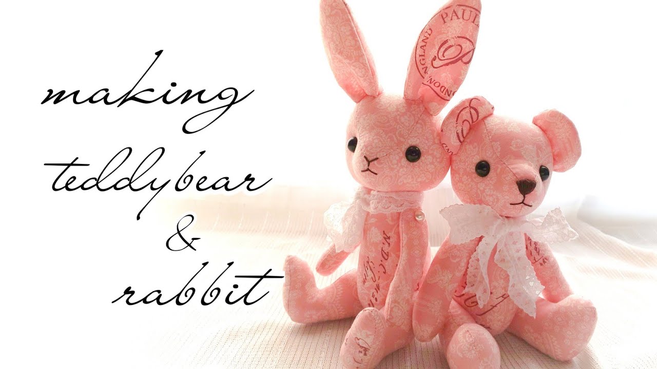making teddybear & teddyrabbit テディベア テディラビット制作風景
