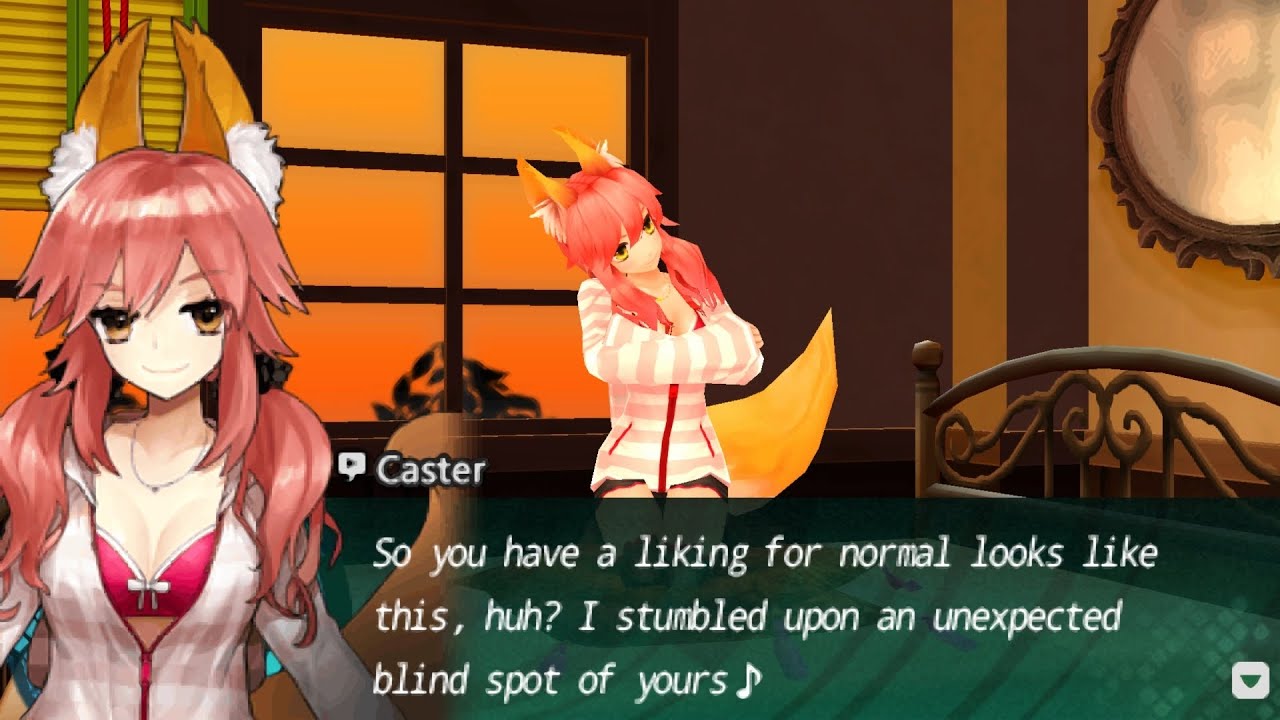 Fate/Extra CCC part 45: casual clothes for the fox - YouTube