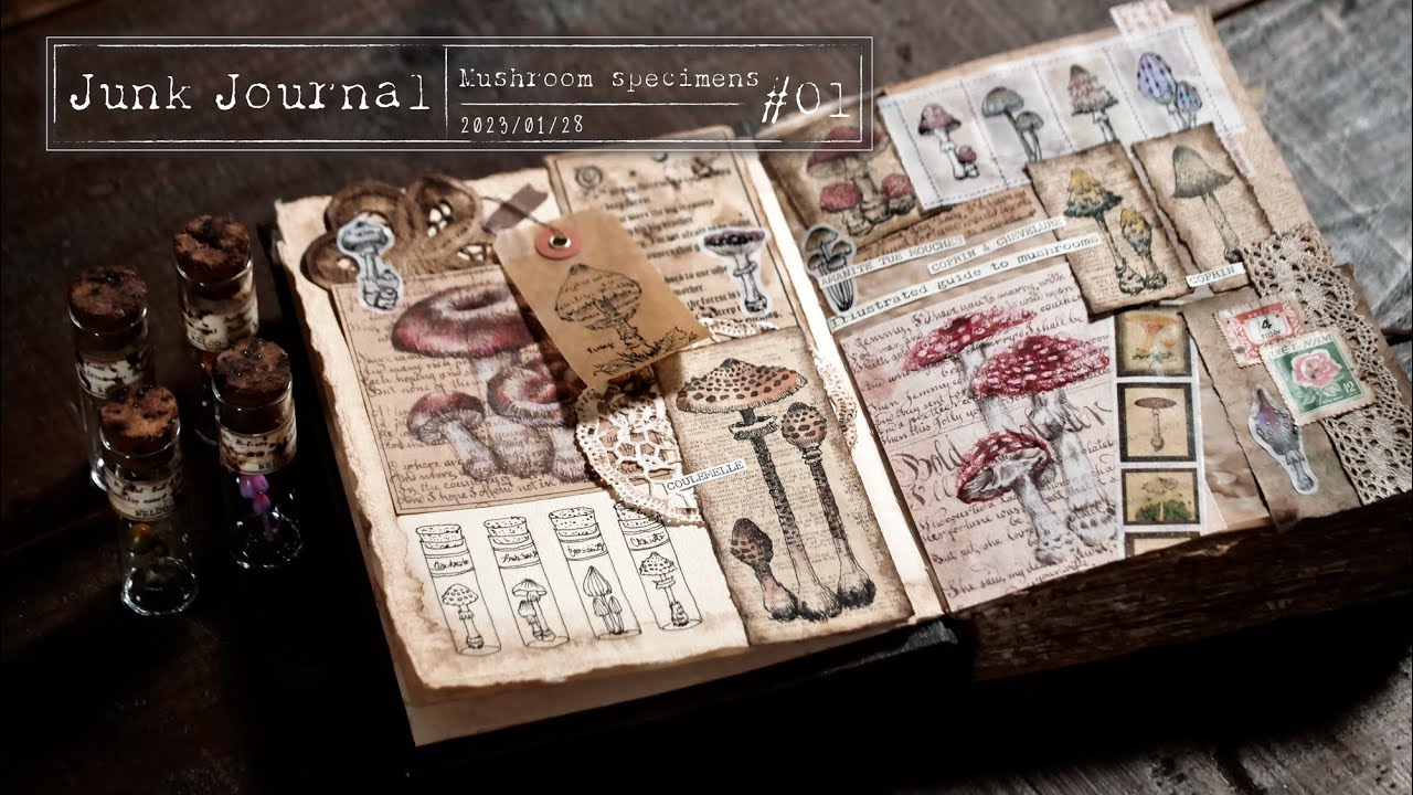 I made a junk journal using picture books. - YouTube