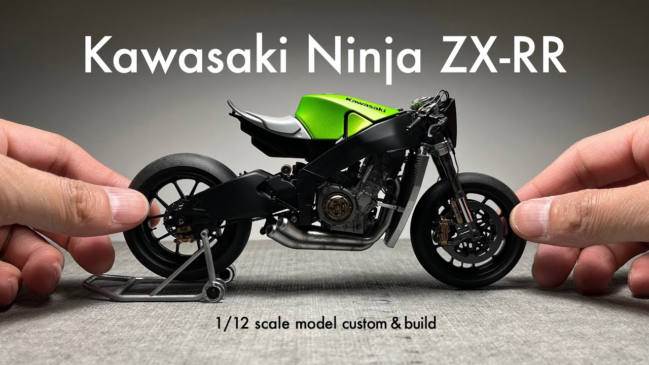 Building Tamiya 1/12 Kawasaki Ninja ZX-RR Scale Model Custom - YouTube
