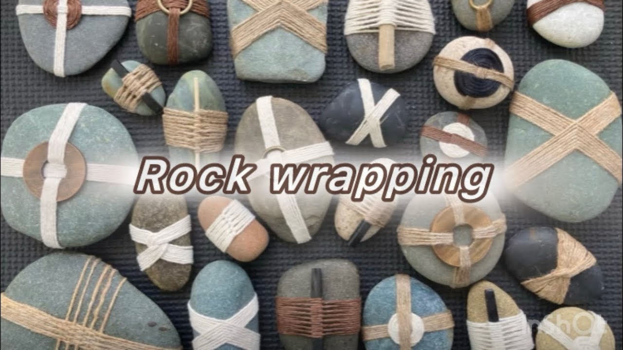 How to create wrapped rocks - YouTube