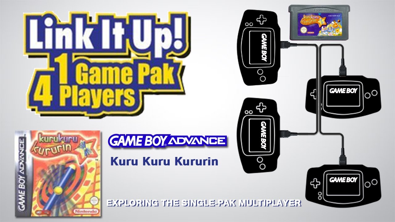GBA Single-Pak Link - Kuru Kuru Kururin (50 stages of stick