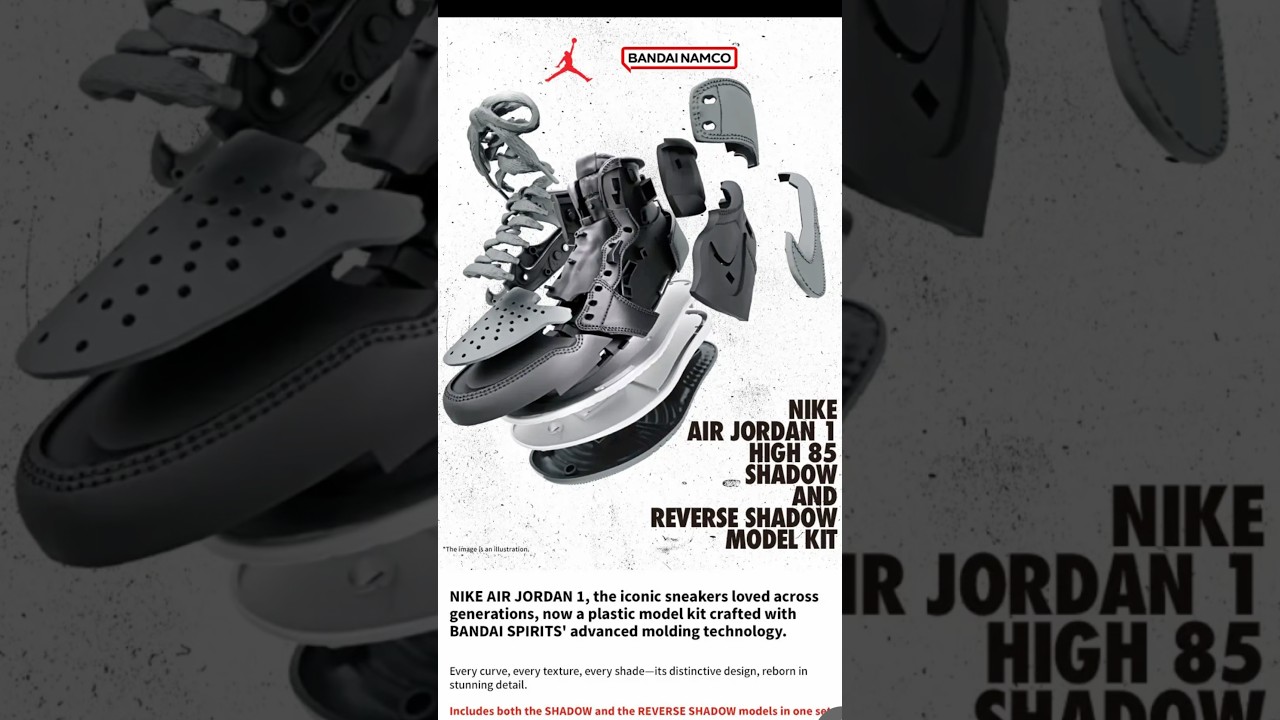 Build your own Air Jordan 1 with this Bandai model kit #AirJordan