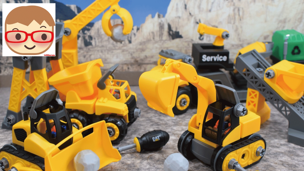 Toy Construction Vehicles for Children CAT Toys Excavator, dump