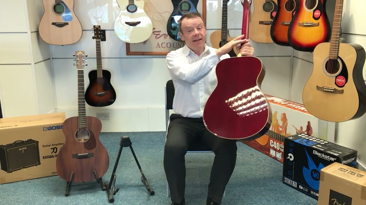 Yamaha Fs-820 Ruby Red Acoustic Guitar | Rimmers Music - YouTube