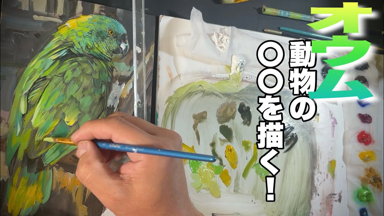 Drawing a Parrot] There are some tricks to drawing animal feathers