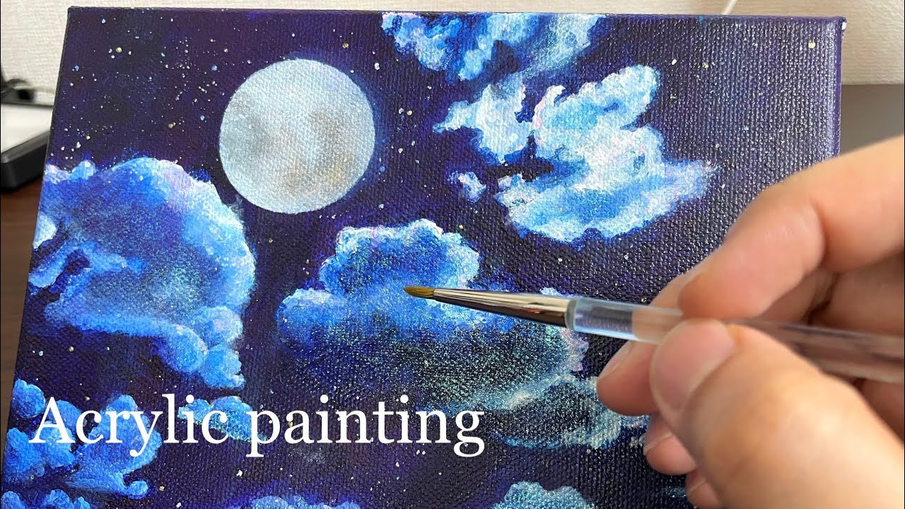 アクリル原画】キラキラ夜空 13×18cm - mf-artworks - BOOTH