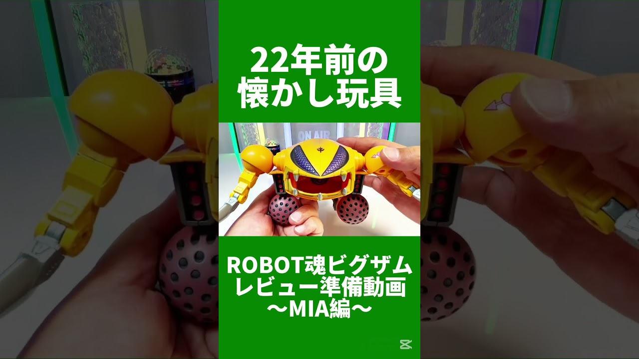 22年前の懐かし玩具】ROBOT魂 ビグ・ザム レビュー準備動画 MIA
