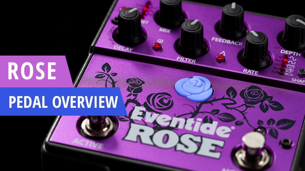 Eventide Rose Modulated Delay Guitar Pedal Overview - YouTube