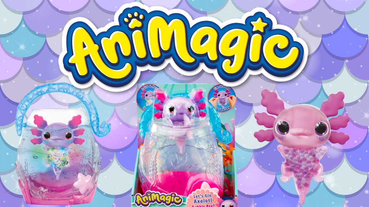 Animagic Let's Glo Axolotl Bubble Reef Unboxing & Playthrough