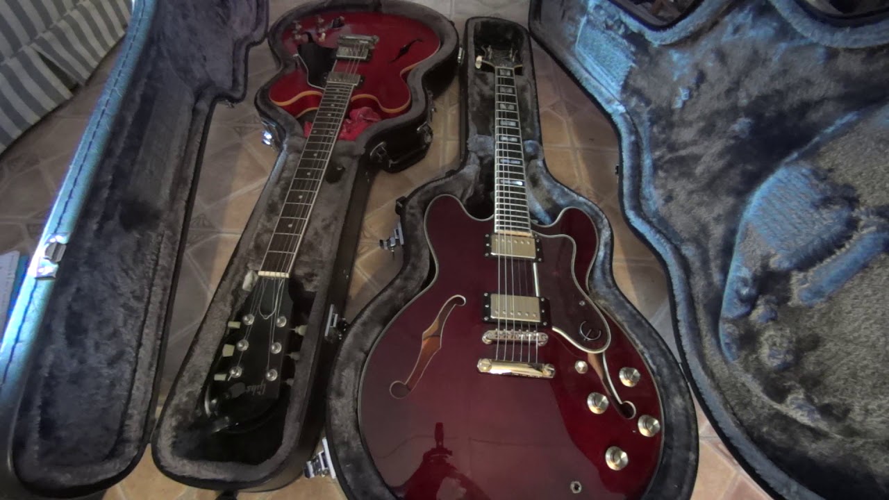 Gibson ES-335 vs Sheraton II Pro Wine Red Quick Review - YouTube