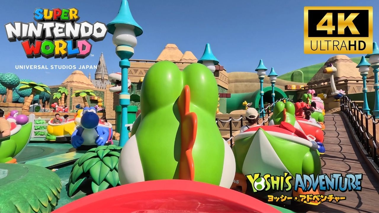 USJ Super Nintendo World: Yoshi's Adventure Ride Full 2024 - YouTube