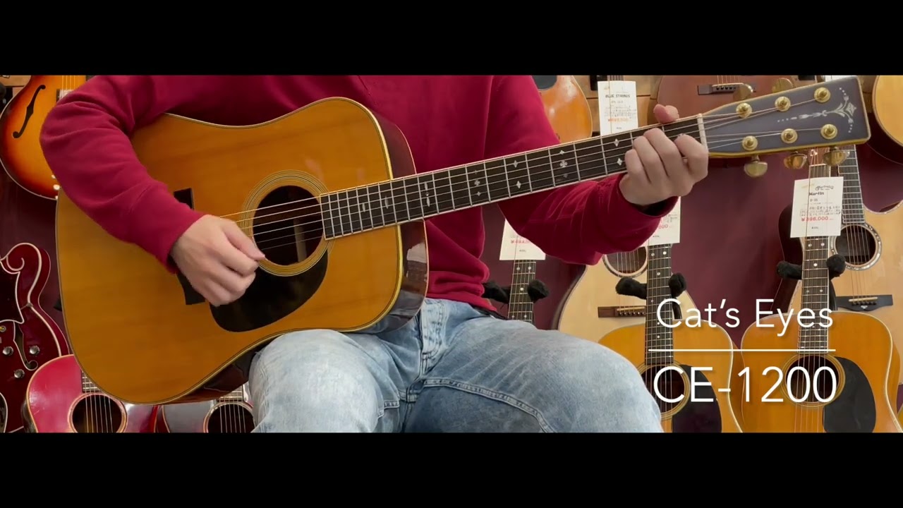 試奏動画】Cat's Eyes CE-1200 [LASTGUITAR] - YouTube