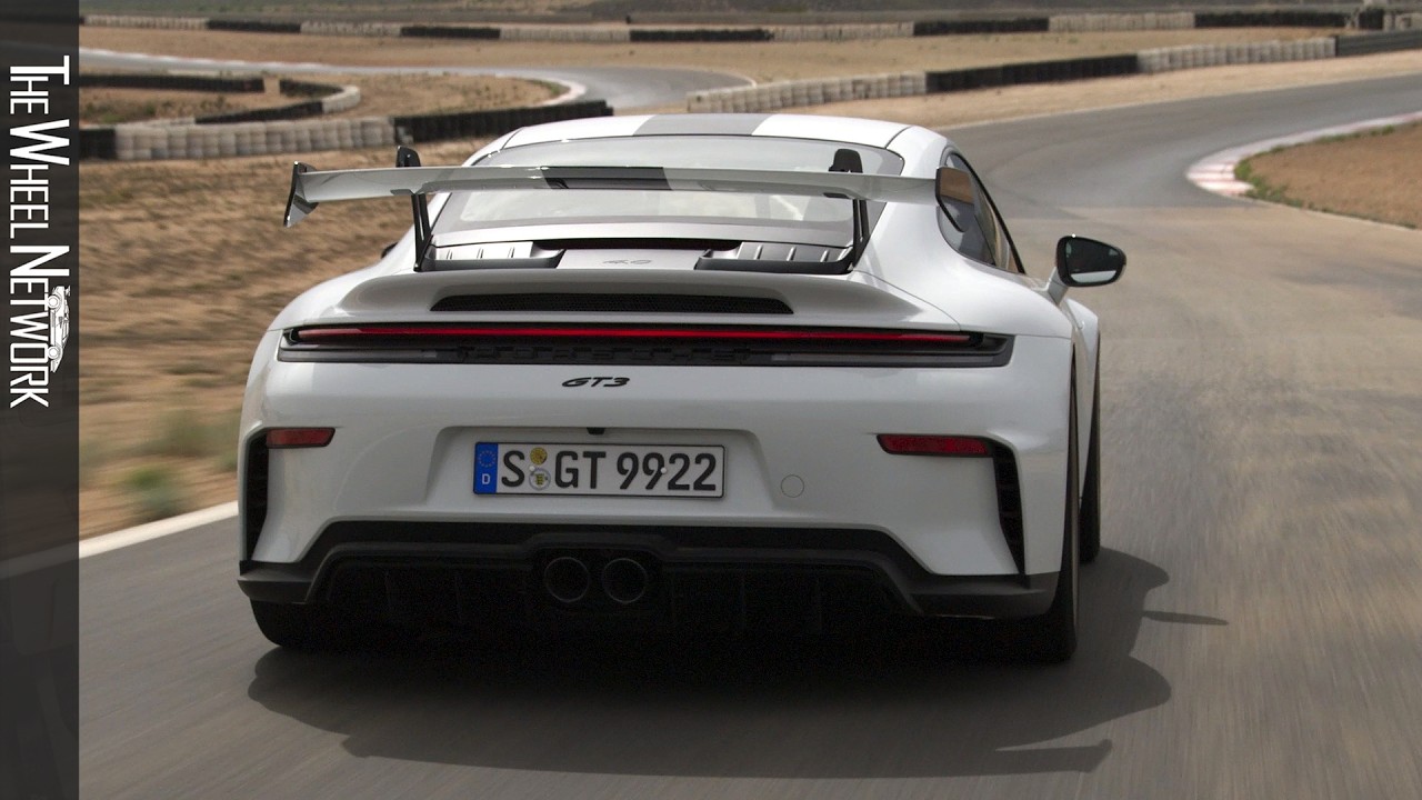 2025 Porsche 911 GT3 with Weissach Package | White | Driving