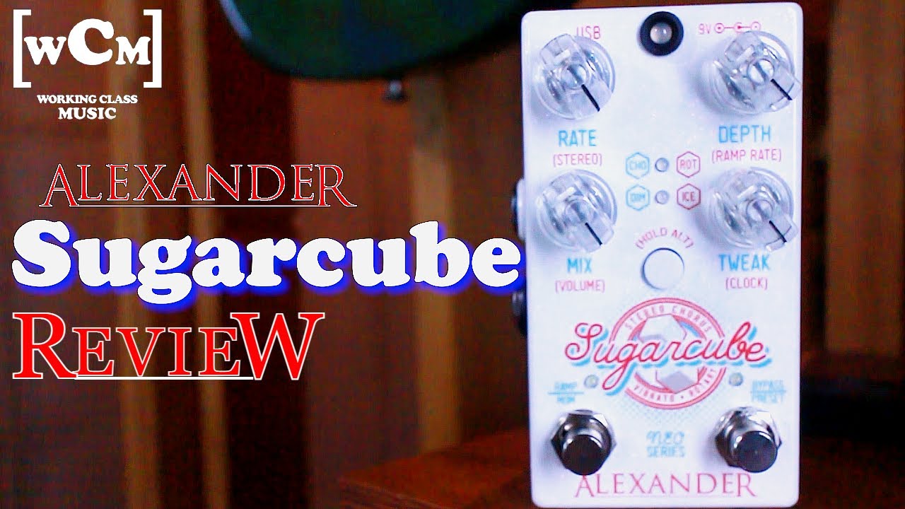 Alexander SUGARCUBE Stereo Chorus/Vibrato/Rotary pedal - YouTube