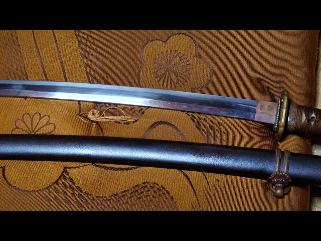 F05）旧家蔵出し 日本陸軍 昭和十三年制定軍刀 拵え 陸軍九八式鐵鞘