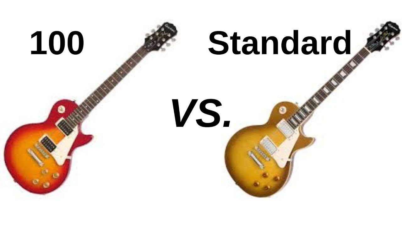 Epiphone Les Paul 100 VS Epiphone Les Paul Standard - YouTube