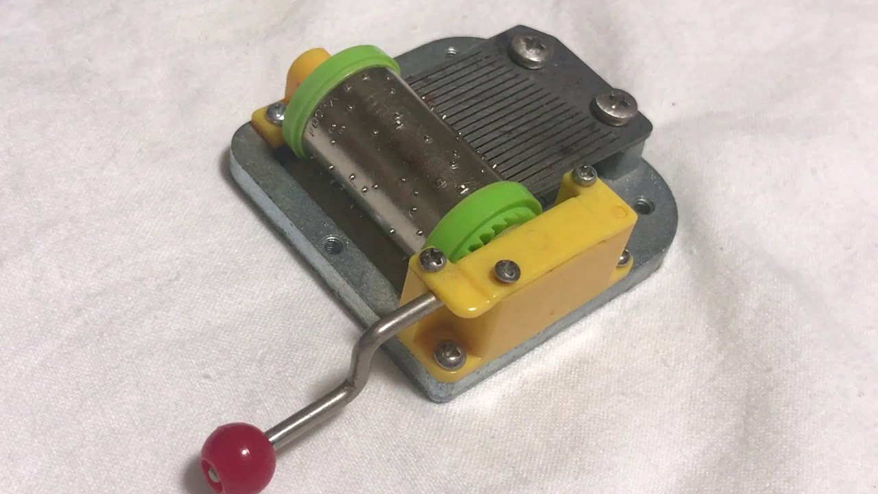 DIY組立 手回しオルゴール シリンダー交換式 - YouTube