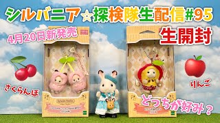 4月20日新発売】さくらんぼ＆りんごのキーチェーン2種生開封