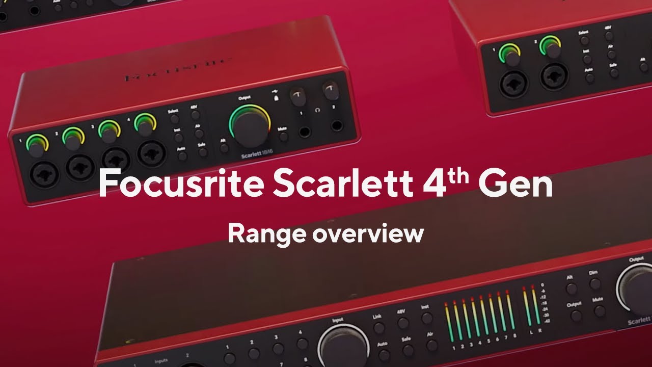 Focusrite Scarlett 16i16 USB Audio Interface (4th Gen)