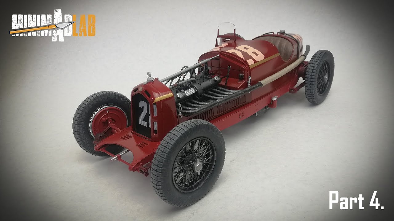 Alfa Romeo 8C 2300 Monza - 1/12 Italeri model kit build Part 4