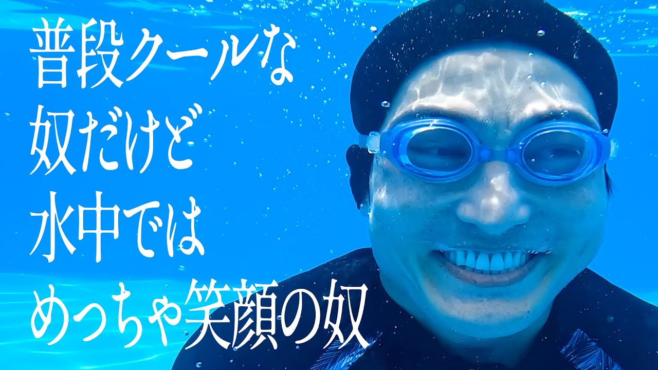 普段クールな奴だけど、水中ではめっちゃ笑顔の奴 - YouTube