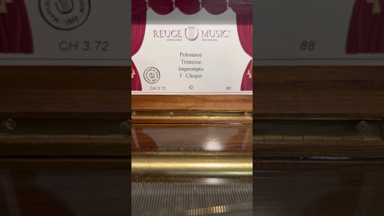 reuge 72note Chopin Polonaise Tristesse Impromptu リュージュ