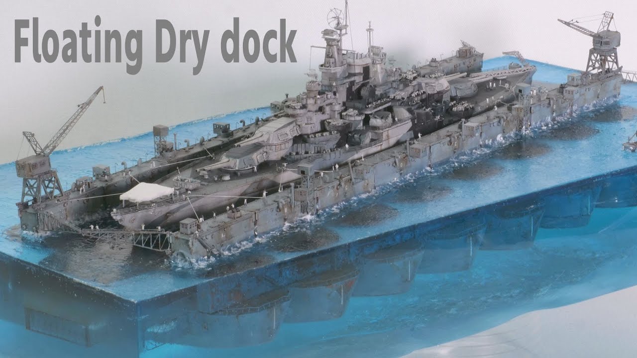 USS West Virginia & USS Artisan (ABSD-1) - Floating dry dock 1/700