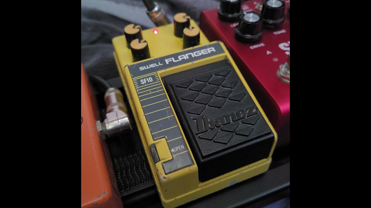 Test Ibanez SF10 Swell Flanger Year 1987 - YouTube