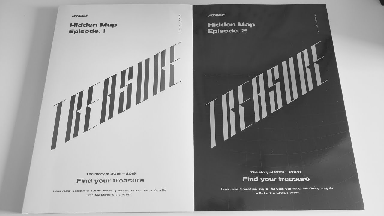 Unboxing ATEEZ 에이티즈 Treasure: Hidden Map Episode 1 & 2! - YouTube