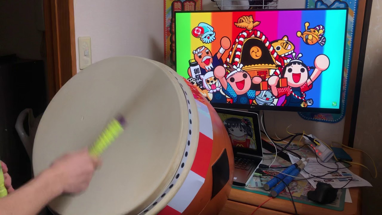 画面のサイズがACとほぼ同じに！！ 【おうち太鼓】Coquette - YouTube