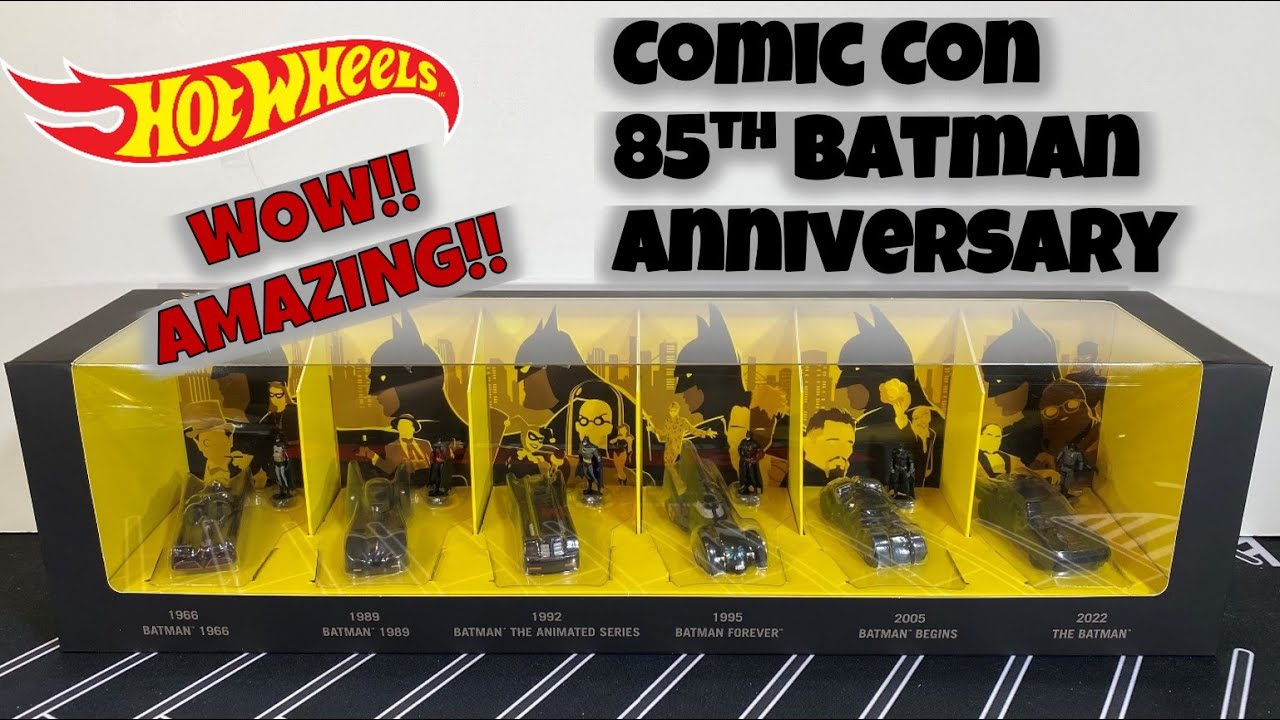 Hot Wheels Comic Con Batman 85th Anniversary Set WOW!!! #fyp