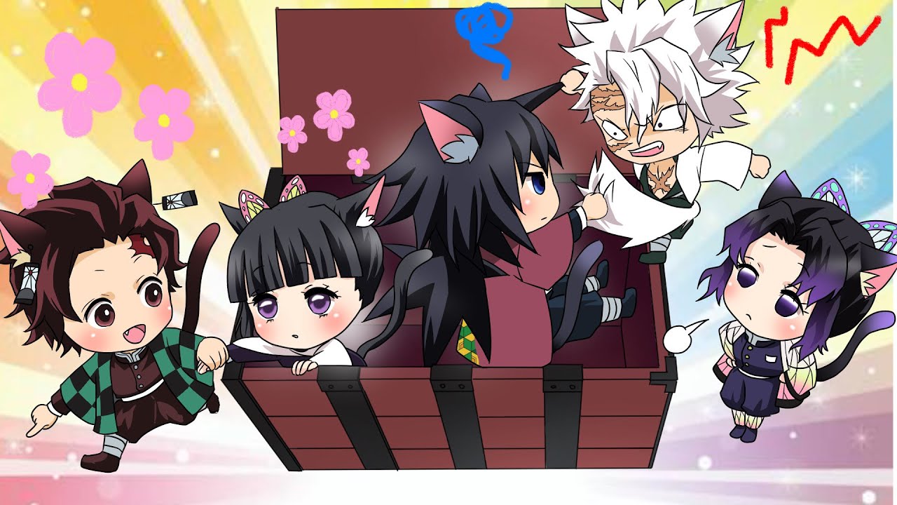 鬼滅の刃×声真似】もしも禰豆子の箱でみんなが半猫幼児化したら？不死